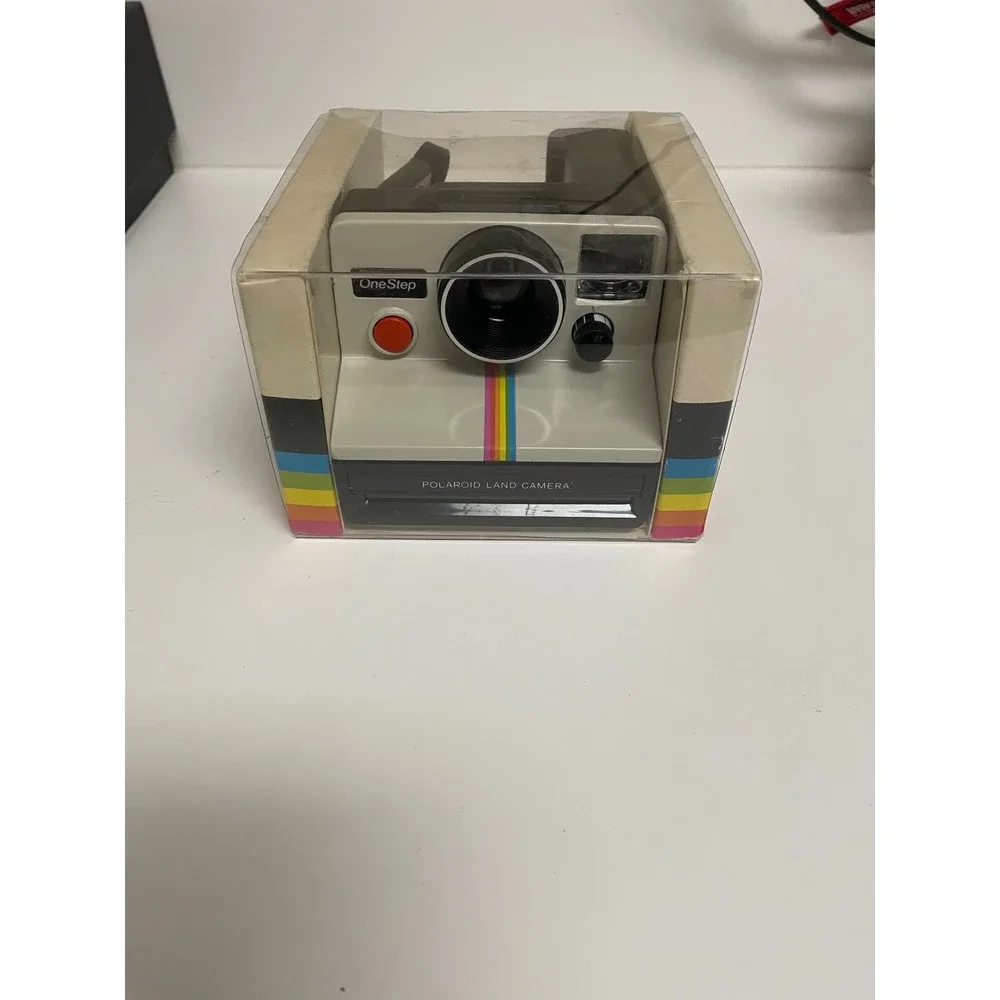 Vintage Polaroid OneStep Land Camera Rainbow Stripe SX-70 Film Camera in Box